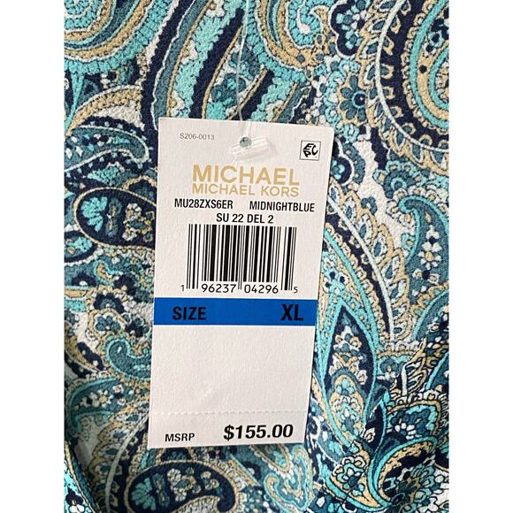 MICHAEL MICHAEL KORS Women's Paisley Faux-Wrap Mini Dress - Picture 5 of 7